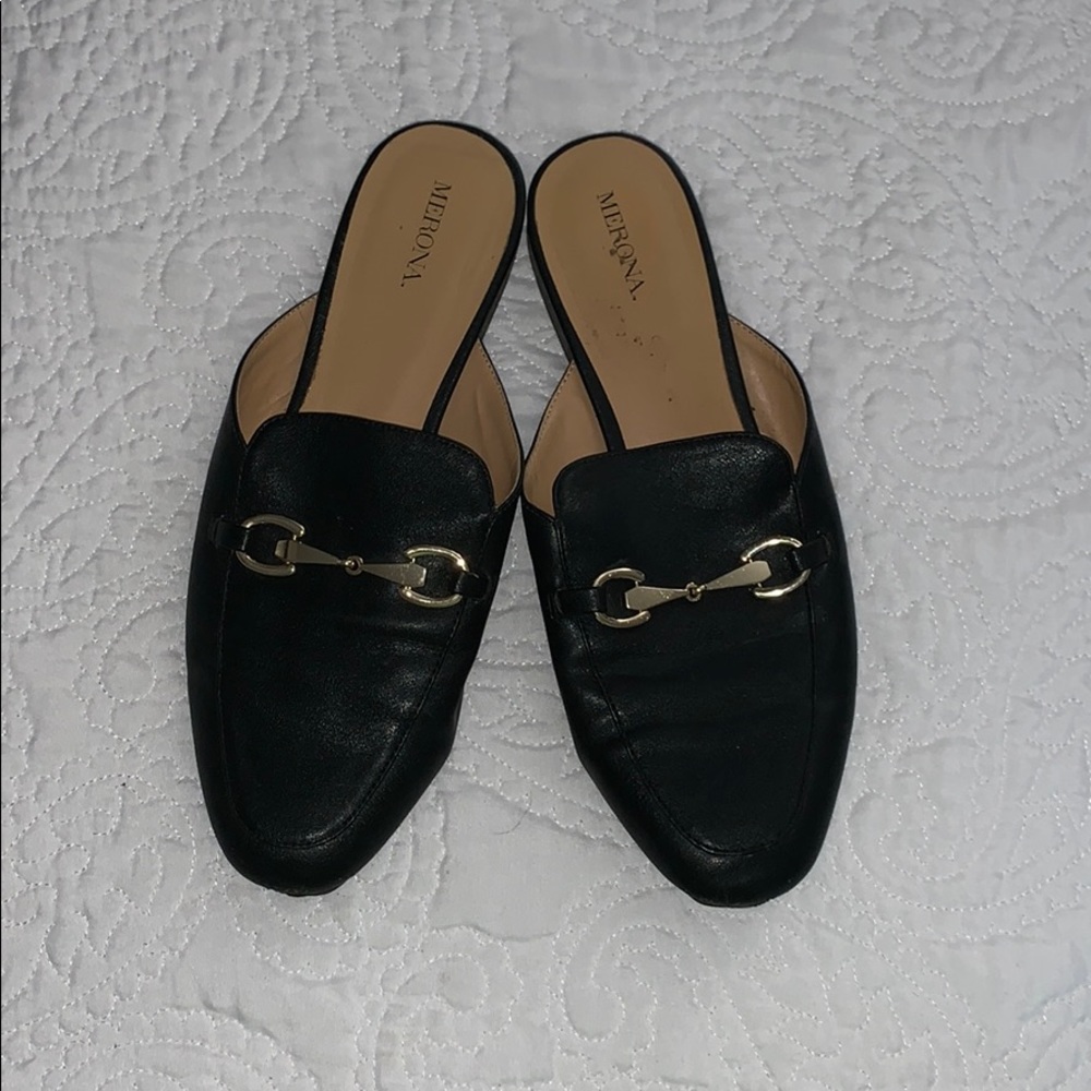Merona black loafers